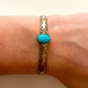 Turquoise Bracelet - Sterling Silver